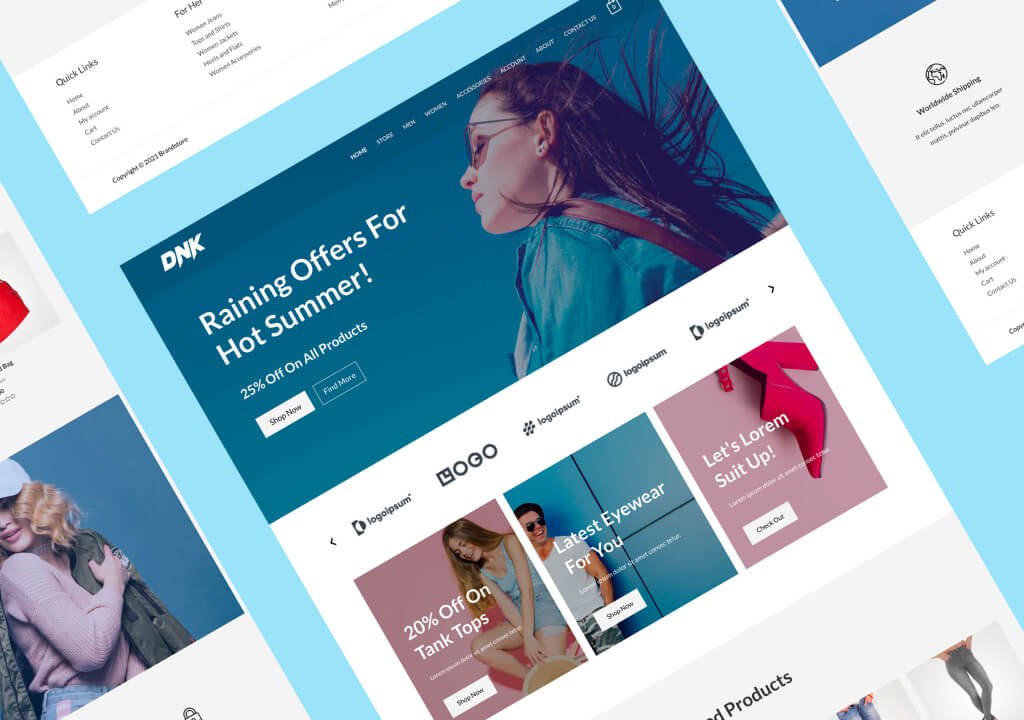 Multi-Purpose eCommerce Template downloadable design resource image 1